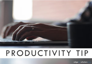 Productivity Tip #6: I'm Not Telling You to Lie
