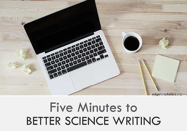 5 minutes to better science writing