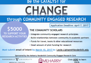 Community Scholars Program - deadline March 10!