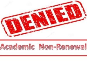 Academic Non-Renewal: Don’t Think it Can’t Happen to You
